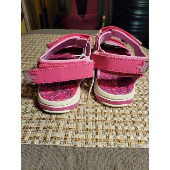 Eddie Bauer Cascadia Hot Pink Tie Dye adjustable Girls River sandals size 4M NWT - Picture 5 of 8